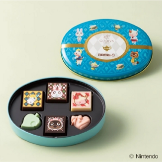 GODIVA 고디바 2026 meets 동물의 숲 초콜릿 어소먼트 6개입 Blue 기간한정