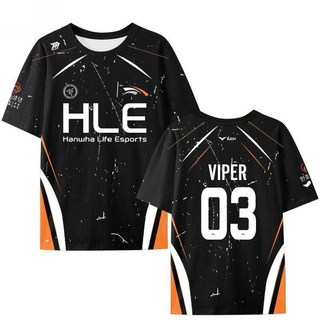 한화 생명 제우스 바이퍼 hle 피넛 유니폼 반팔 2025 티셔츠 반팔티