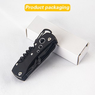 SWISS TECH 11 in 미니 멀티툴 야외 캠핑 생존 다기능 도구(가위 포함) 드라이버, 01 빠른, 01 set 1