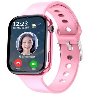 SH몰 키즈워치폰 영상통화 스마트워치 초등 음성 음악피트니스 GPS 방수, 듀얼카메라 업그레이드 12코어128G 블랙, 1개