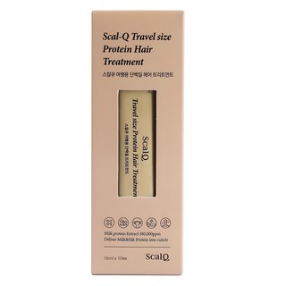 ScalQ 牛奶蛋白潤髮乳旅行隨身包 10條組, 100ml, 1組