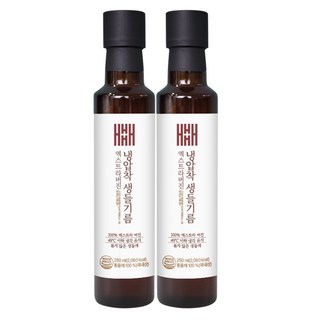 김소형원방 냉압착 국산 생들기름 엑스트라버진, 2개, 250ml
