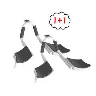 [트윈스몰] 1+1 전신운동 플랭크 코어 트레이너 운동기구, 블랙+핑크, 1개