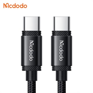 mcdodo 麥多多 雙Type c快充線 PD3.1快充 5A高速傳輸充電線 240W快充線 適用 iPhone16, 黑色, 200cm, 1條