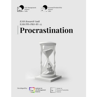 (英文圖書)ILMS Research Vault - Procrastination (PPS-PRO-RV-25) 平裝版, Independently Published, 英文