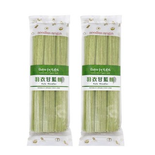 協同日森 羽衣甘藍麵 純素麵條 300公克 2入, 300g, 2個