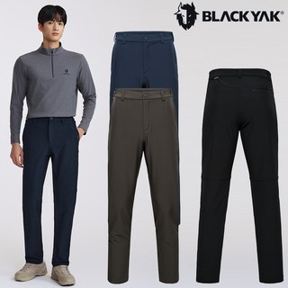 [블랙야크]이월할인 24년FW 동절기 기모 기본바지 남성 베이직 기모 팬츠 1BYPNW4003