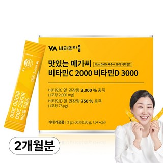 비타민마을 맛있는 메가씨 비타민C 2000 비타민D 3000, 180g, 1개