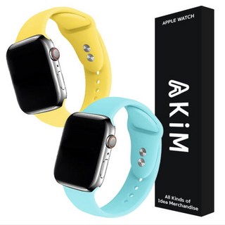 애플워치 11 10 9 8 울트라 2세대 SE3 7 6 호환 시그니처 실리콘 스트랩, 아킴 시그니처 실리콘 스트랩(화이트)