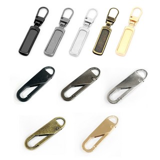 萬能拉鍊頭 拉鍊頭 拉鍊扣 可拆卸拉鍊頭 金屬拉鍊頭 修復神器, 槍黑, 1個