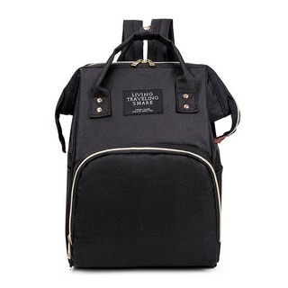 媽咪包女2025新款年輕媽媽網紅包大容量母嬰外出寶媽出行雙肩揹包, 【防盜拉鍊】+黑色【鉑金版】