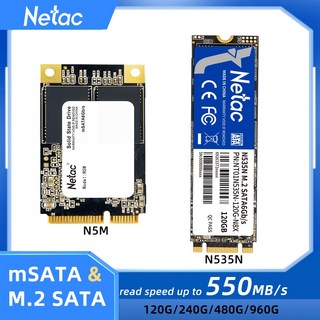 Netac SATA3 SSD 120gb 240gb 480gb 960gb 내장 하드 드라이브 mSATA M.2 2280 hdd 노트북 컴퓨터 용 솔리드 스테이트, [03] N535N 120GB