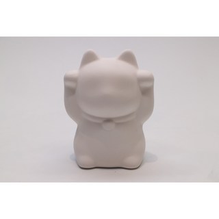 日本製 瀨戶市 藥師窯 手繪招財貓 達摩 阿瑪比埃 彩繪儲金箱 手工上色存錢筒, 1個, 招財貓