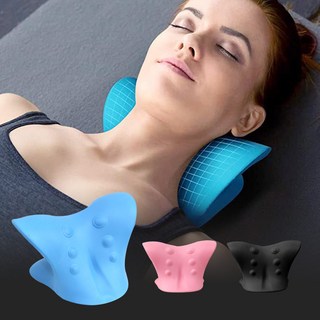 넥스트레처 목 스트레칭 기구 거북목 일자목 교정 목마사지기, 블랙-목스트레칭기, 1개