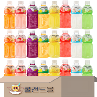 [쿨앤드몰] 모구모구 복숭아+리치+포도+망고+파인애플+딸기+요거트+멜론, 24개, 320ml