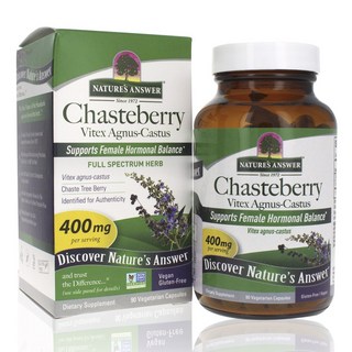 NATURE'S ANSWER 聖潔莓無麩質素食膠囊, 90顆, 1罐