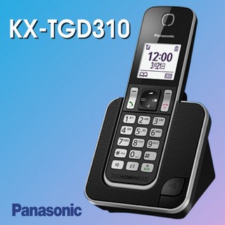 Panasonic國際牌 KX-TGD310TW DECT數位無線電話，清晰通話品質，簡約時尚設計，超長待機時間，來電顯示功能, 含稅