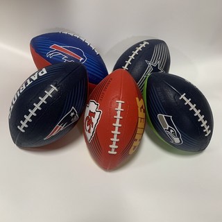 橄欖球 美式足球 美式橄欖球成人標準比賽訓練3/6/9號兒童青少年腰旂練習運動, 3號橡膠隨機款幼兒園福利, 1個