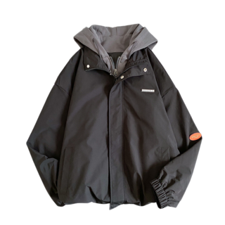 男士棒球服外套 - 潮流百搭情侶裝，2025新款冬季加絨加厚休閑外套