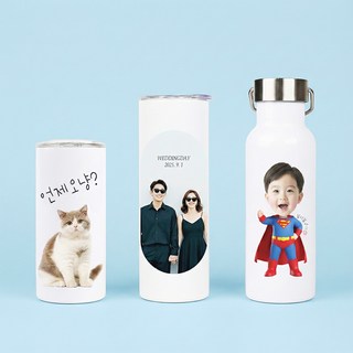 포토텀블러 스텐 물병 주문제작 소량제작, 1개, 500ml, 액자형