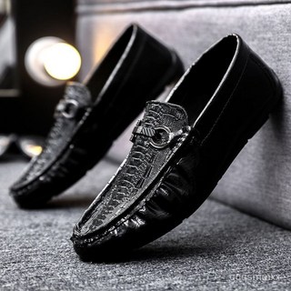 韓版軟底豆豆鞋 工作輕便薄款 新款男款 透氣 英倫男士 樂福豆豆鞋 小皮鞋 套腳鞋 英倫休閒鞋 大碼鞋 經典休閑套腳豆豆