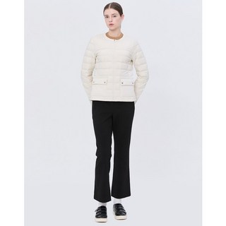 헤지스골프 [가격인하][스테디셀러]포켓 포인트 퀼팅 다운 점퍼 (CREAM) WWJU4D702CR