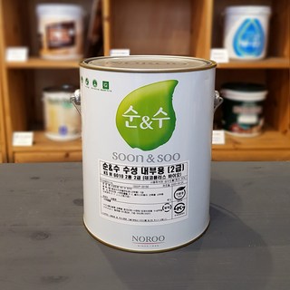 노루페인트 순앤수데코 4L 온라인 최다 컬러 수성 벽지 베란다 페인트, 스노우벨(반품불가), 1개