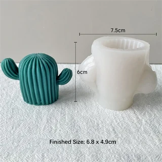 3D 선인장 양초 실리콘 몰드 수제 비누 아로마 테라피 석고 만들기 도구 홈 장식 DIY 크리스탈, 03 CM1045A