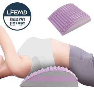 라이프엠디 허리 스트레칭 기구 척추 교정기 굽은등 목 허리스트레칭 마사지 견인 스파인코렉터 홈필라테스, 1개