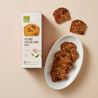 [풀무원] 국산 통밀 크리스피 크래커 무화과, 120g, 1개