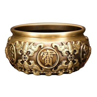 招財進寶聚寶盆擺件 開運風水招財擺飾 店面 居家裝飾喬遷禮品, 聚寶盆