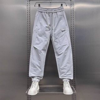 潮流鬆緊腰 小束腳 哈倫褲 純色百搭