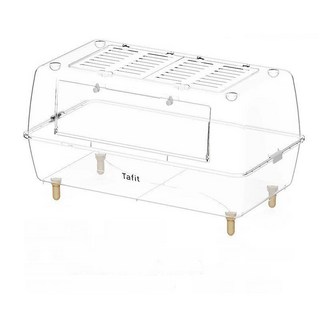 아크릴 사육장 하우스 온도조절 비바리움 양서류 거북이, 1개, 완전 투명 크리스탈 케이지 88cm