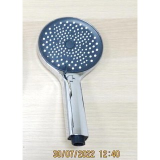 手持花灑淋浴噴頭套裝 洗澡沐浴大噴頭 黑色電鍍手噴 041, 1個, 電鍍手持花灑