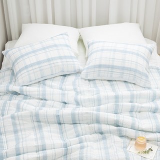 꿀팡 여름이불 냉감 홑 시어서커 이불