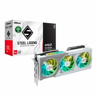[ASRock] 라데온 RX 9060 XT STEEL LENGEND OC D6 16GB WHITE 대원씨티에스