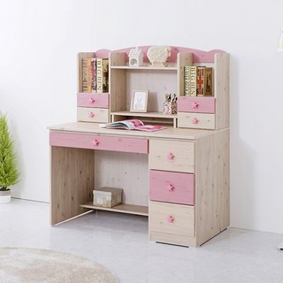 에이블 초등 기본책상+서랍책꽂이세트, 에이블 초등 기본책상+서랍책꽂_핑크 DSP002PX