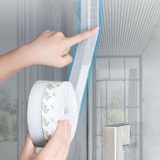 루이벤 [1+1기획] 투명 틈막이 실리콘 문풍지 3size/방음 방풍 방충 방수 방풍테이프 5M, 2개
