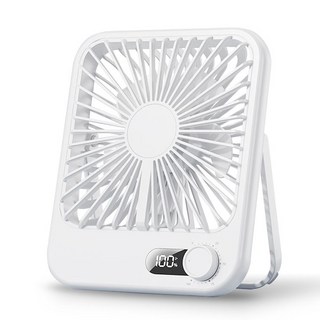 케이빌 무선 미니 탁상용 선풍기 저소음 BLDC 벽걸이 캠핑용 사무실 책상용, 화이트, FN4SQ1
