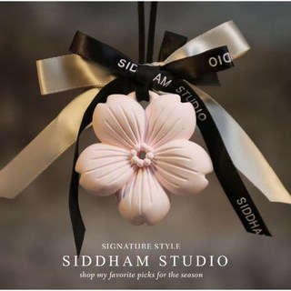 mamabao 婚禮小物 擴香石 山茶花 玫瑰花 櫻花 生日禮物 情人節禮物 DIY手做, 1個, 擴香石-櫻花-白色-掛繩紙盒