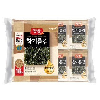 양반 참기름김, 4g, 16개