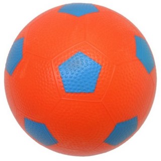充氣足球 兒童安全小皮球 16cm 玩具橡膠球, 隨機出貨, 1個
