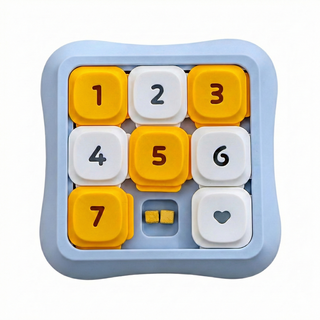 뭉클톡톡 반려동물 숫자 퍼즐 난이도 조절 어려운 노즈워크 장난감, 1개, 블루