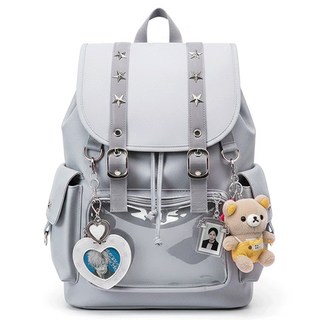 카모 나일론 Y2K 이타백 여성 아이돌 콘서트 백팩 대용량 캐주얼 가방