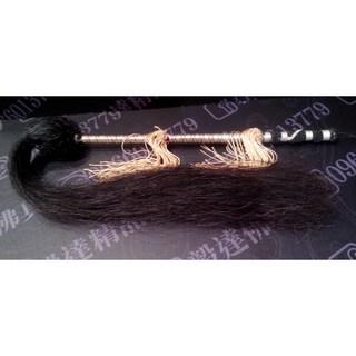 【毅達佛具】佛塵 人用拂塵 乩身用佛塵 馬毛，清潔佛像神像，居家擺飾，古樸雅致, 1個