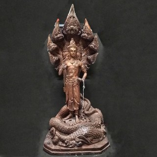 萊泰一現貨 龍婆龍耐 2550 站立澤度金供奉尊，沙巴摻材質，泰國原廟珍藏，招財、避邪、鎮宅保平安