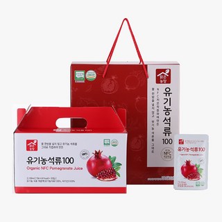 두레생협 100% 유기농 석류 즙 선물세트 70mlX60팩 NFC 착즙 주스 쥬스 원액