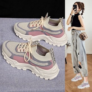 限時購 2024春夏季新款樂福鞋帆布女鞋懶人一腳蹬厚底漁夫鞋休閒時尚布鞋純色運動鞋透氣輕便防滑鞋子XCG2