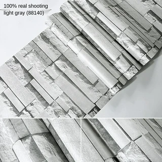 벽돌 패턴 벽지 3d 스테레오 벽 배경 미용실 이발소, 07 D