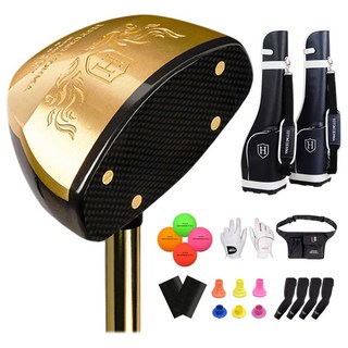 [파크골프 풀세트]25년형 협회인증 히토미 혼마 4스타 감나무 헤드 파크골프채, 85cm, 남성용 왼손 25호 2장, 1도